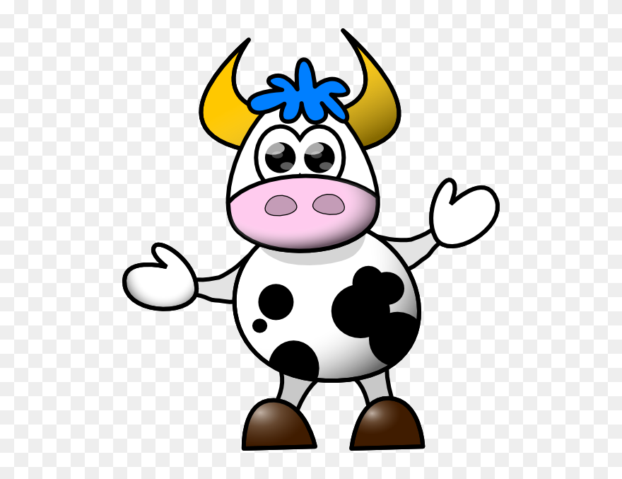 Baby Clip Art At - Cartoon Cow - Png Download