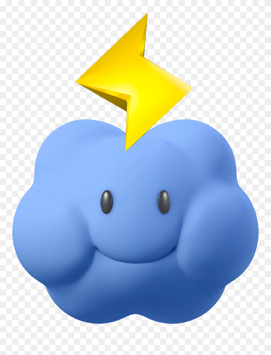 Mariowiki, The Super Mario Encyclopedia - Mario Kart Lightning Bolt Cloud Clipart