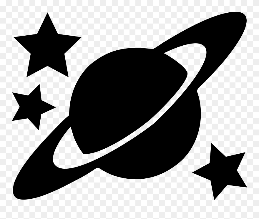 Stickers For Kids - Planeta Saturno En Caricatura Clipart