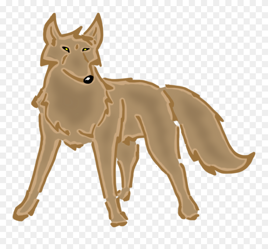 Clipart Wolf Line Drawing - Wolf Clipart Transparent Png