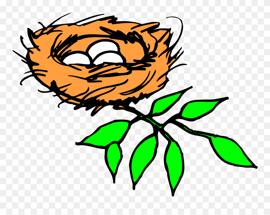 Clip Art Of Nest - Png Download