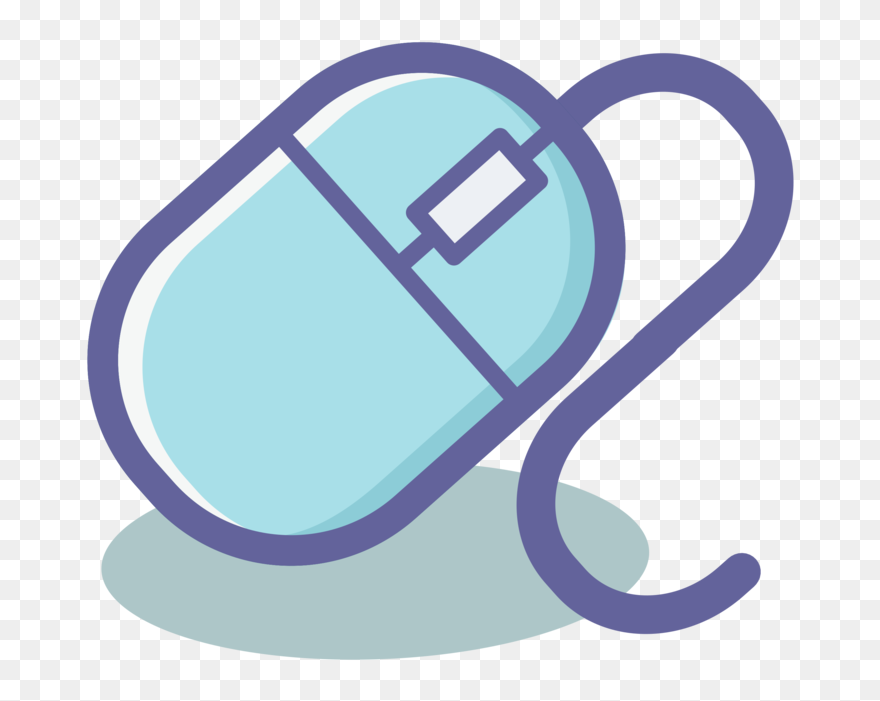 Blue,purple,symbol - Clipart Mouse Of Computer Png Transparent Png