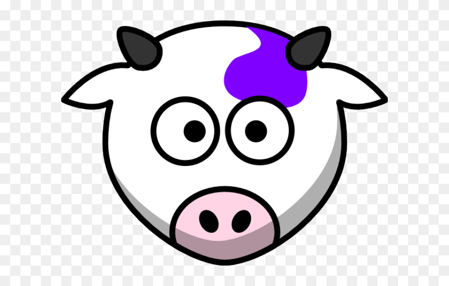 Cartoon Cow Face - Cartoon Cow Drawing Face Clipart
