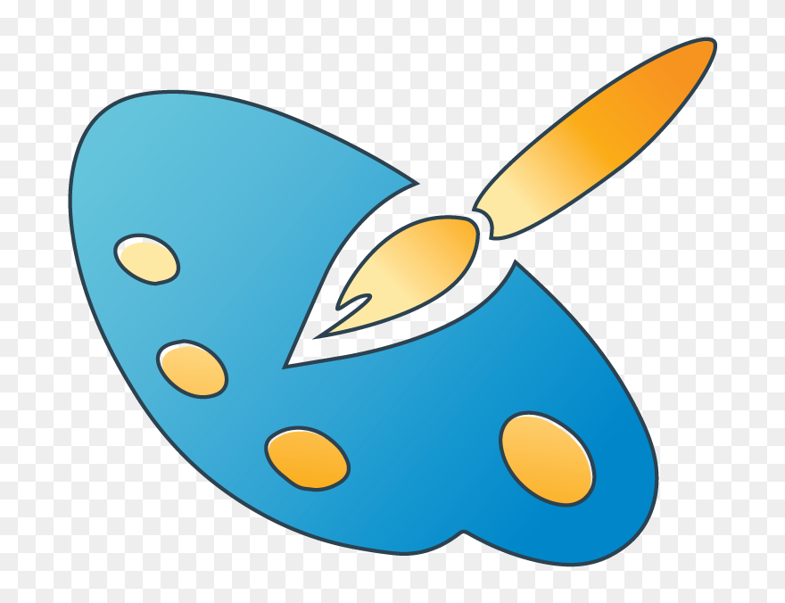 Paintbrush And Easel Clipart