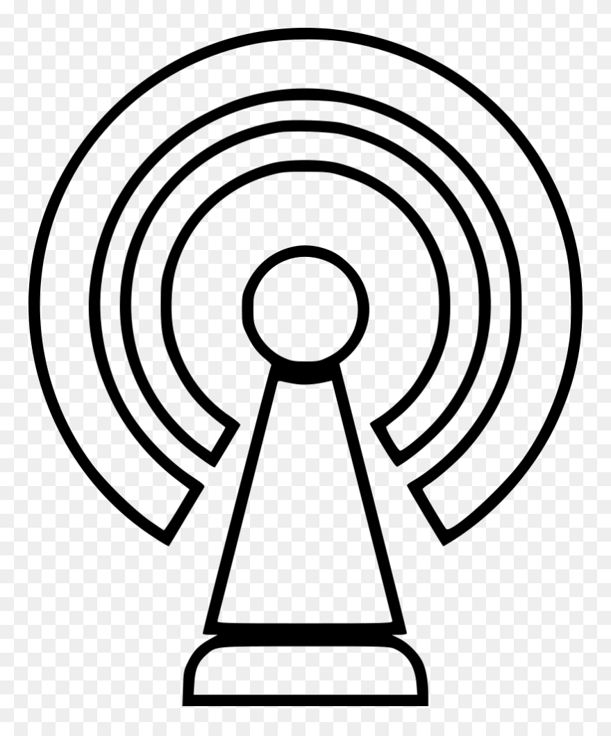 Clip Freeuse Library Internet Clipart Radio Signal - Radio - Png Download