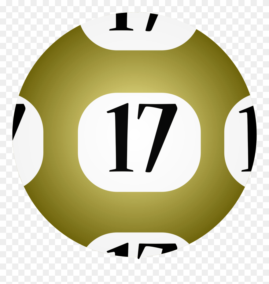 #17 Lotto Ball Clip Arts - 17 Ball - Png Download