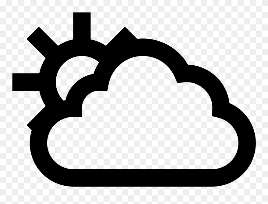 Transparent Cloudy Clipart - Icon - Png Download