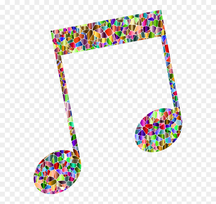 Vocal Notes Cliparts - Musical Note Symbol Colorful - Png Download