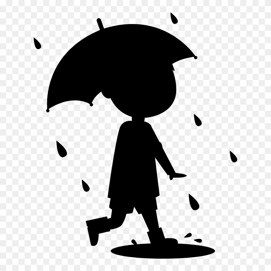 Clip Art Black & White - Vektor Anak Kecil - Png Download