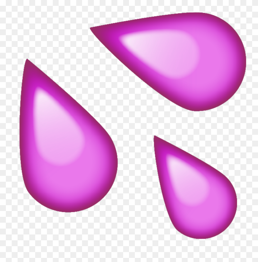 Respect The Drip 💦 - Water Drops Emoji Png Clipart