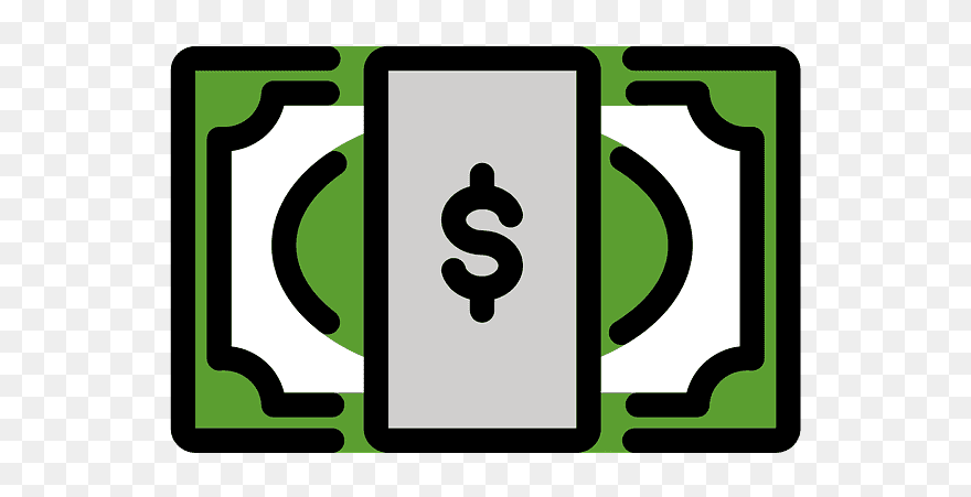 Dollar Banknote Emoji Clipart - Currency - Png Download