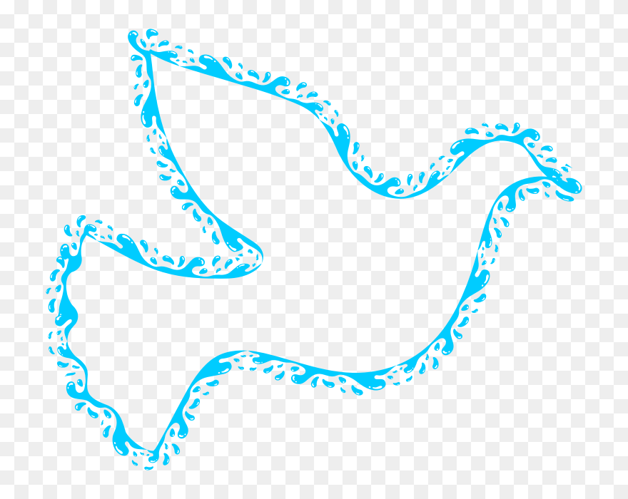 Aqua Peace Dove - Marca D Água De Pomba Clipart