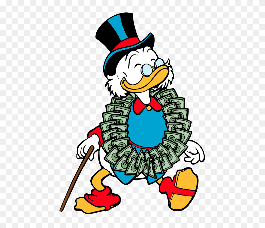 Transparent February Clip Art - Scrooge Mcduck Png Free