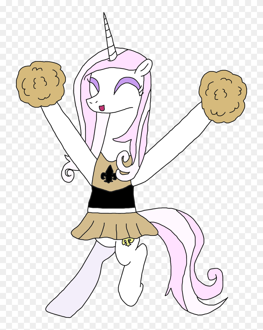 Cheer Drawing Football - Unicorn Cheerleader Clipart
