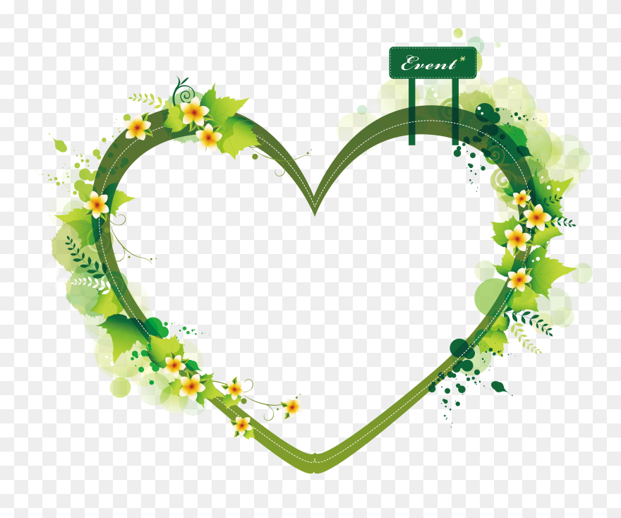 Euclidean Vector Heart Clip Art - Heart Shape Border Design - Png Download