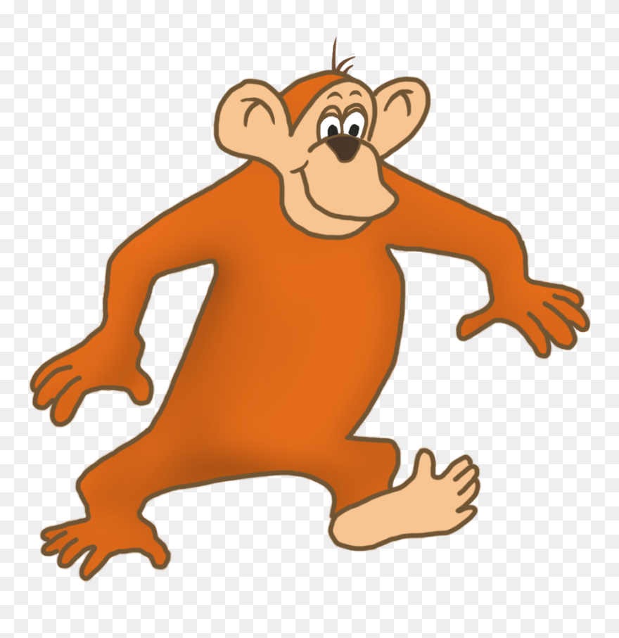 Transparent Monkey Clip Art - Drawing Monkey Gif Png