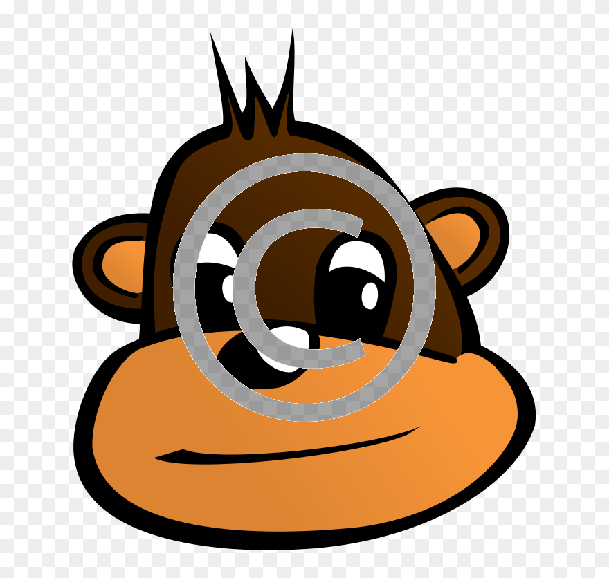 Cartoon Monkey Head Clipart
