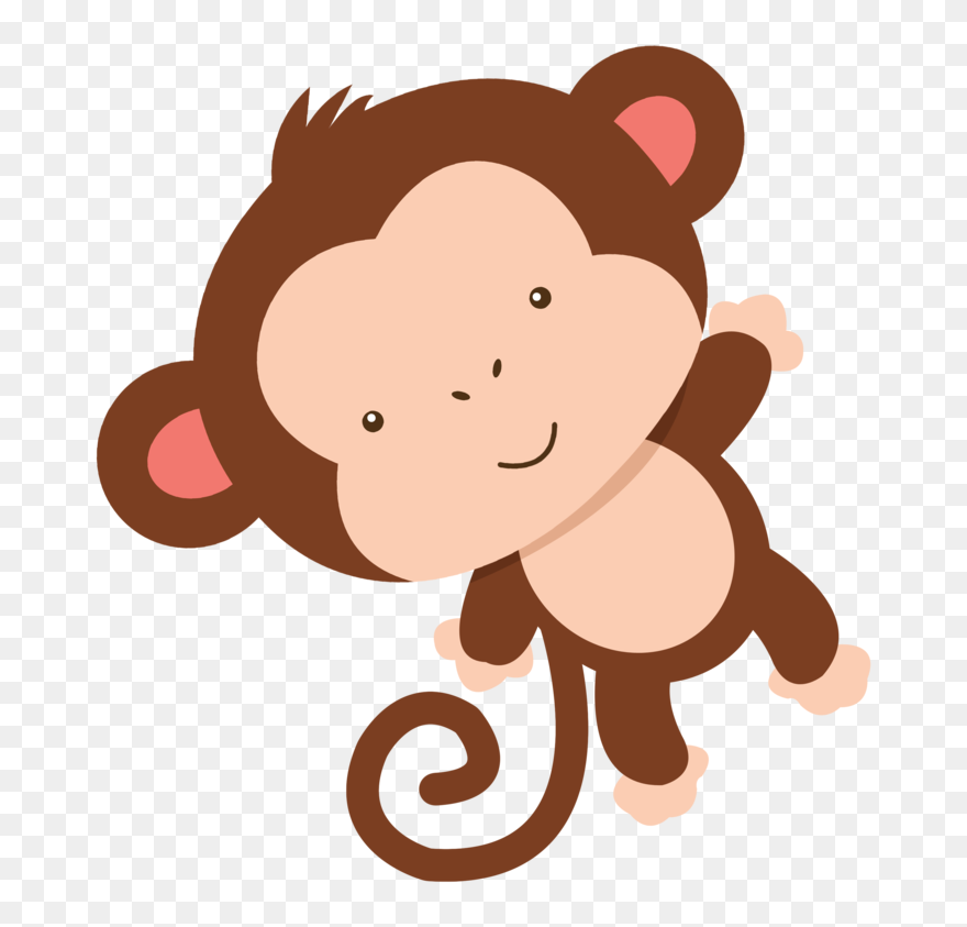 Tall Clipart Monkey - Baby Shower Baby Monkey Clipart - Png Download