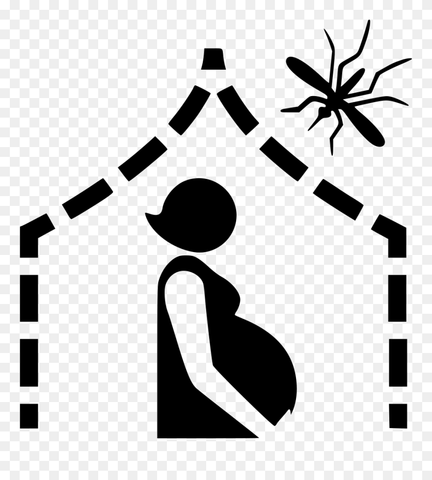 Pregant Woman Svg Png - Mosquito Net Icon Png Clipart