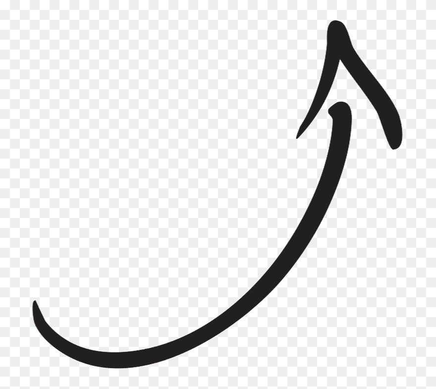 Black Marker Arrow Png - Chalk Arrow Png Clipart