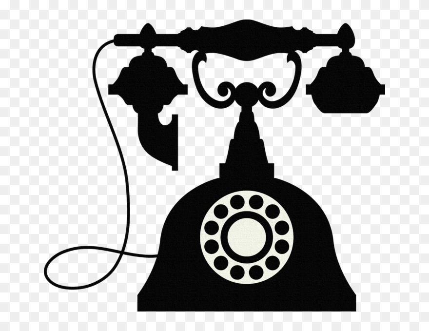 Vintage Phone Clipart - Png Download