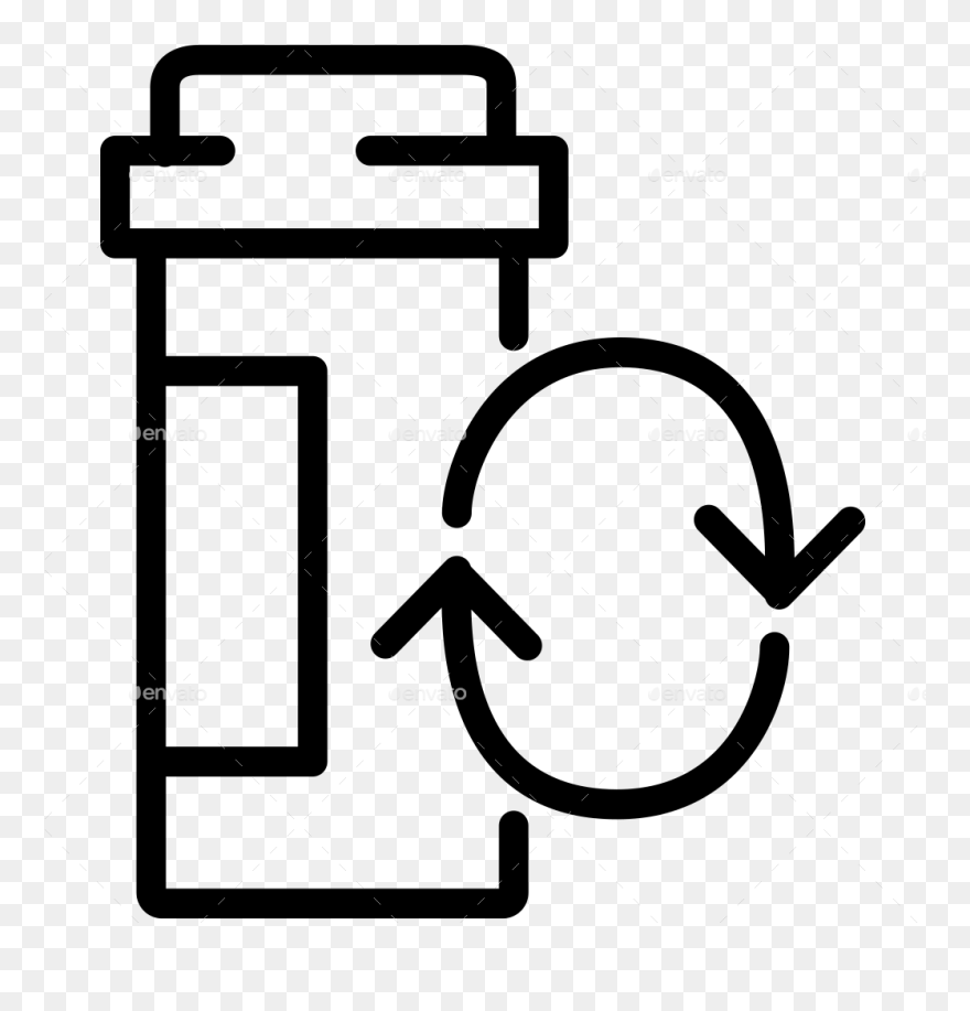 Pill Clipart Black And White - Png Download