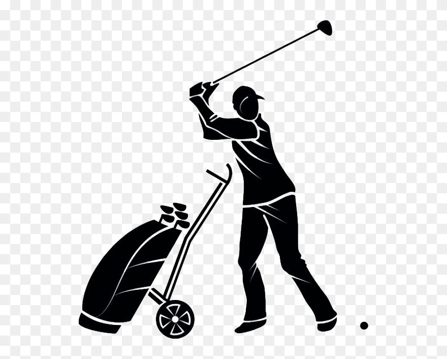 Golf Course Euclidean Vector Clip Art - Golf Player Vector - Png Download