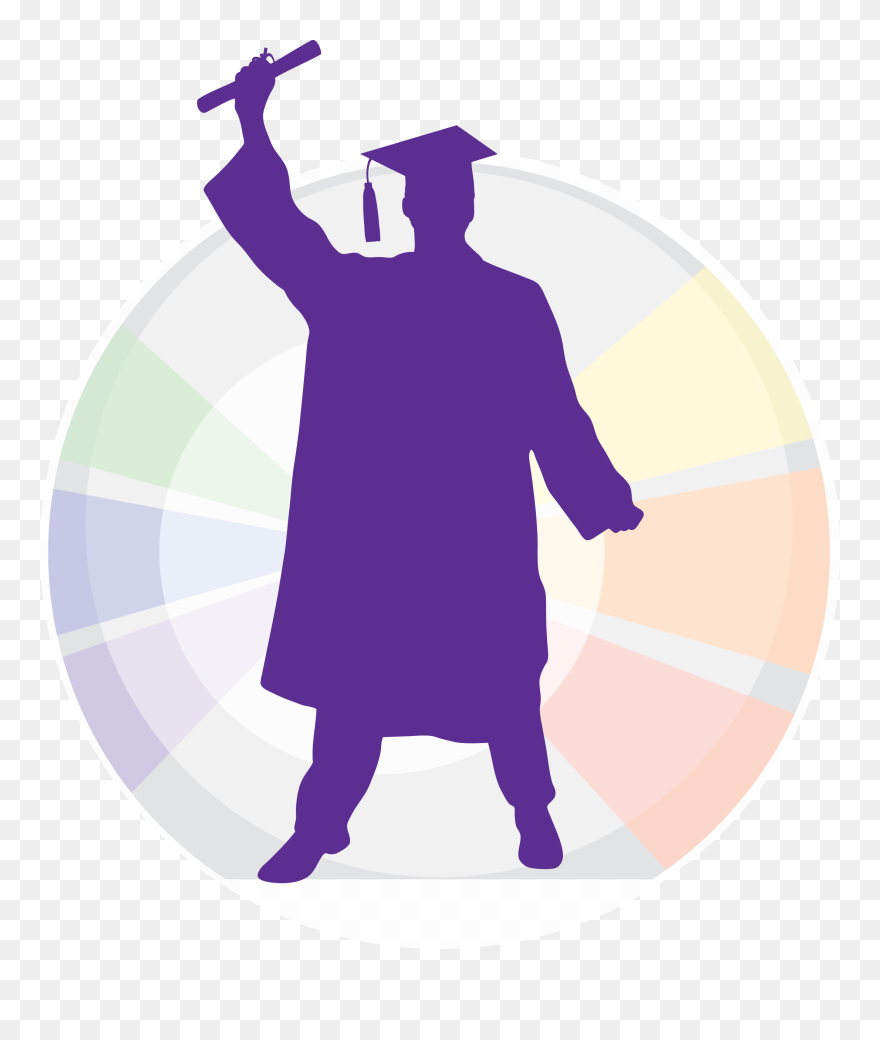 Silhouette Graduation Vector Clipart