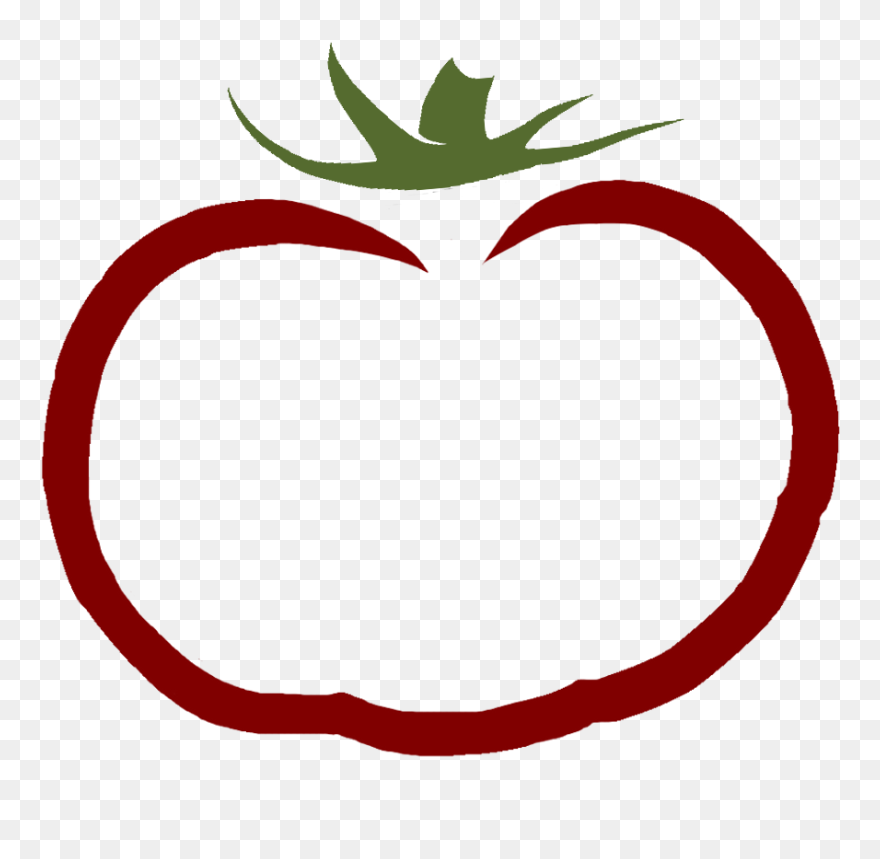 Tomato Outline Png - Heart Clipart