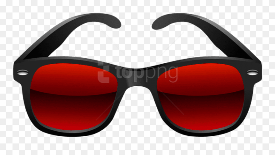 Free Png Download Black And Red Sunglasses Clipart - Red Sunglasses Png Transparent Png