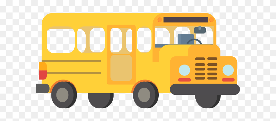 School Bus Transport Clip Art - Transparent Background School Bus Clipart - Png Download