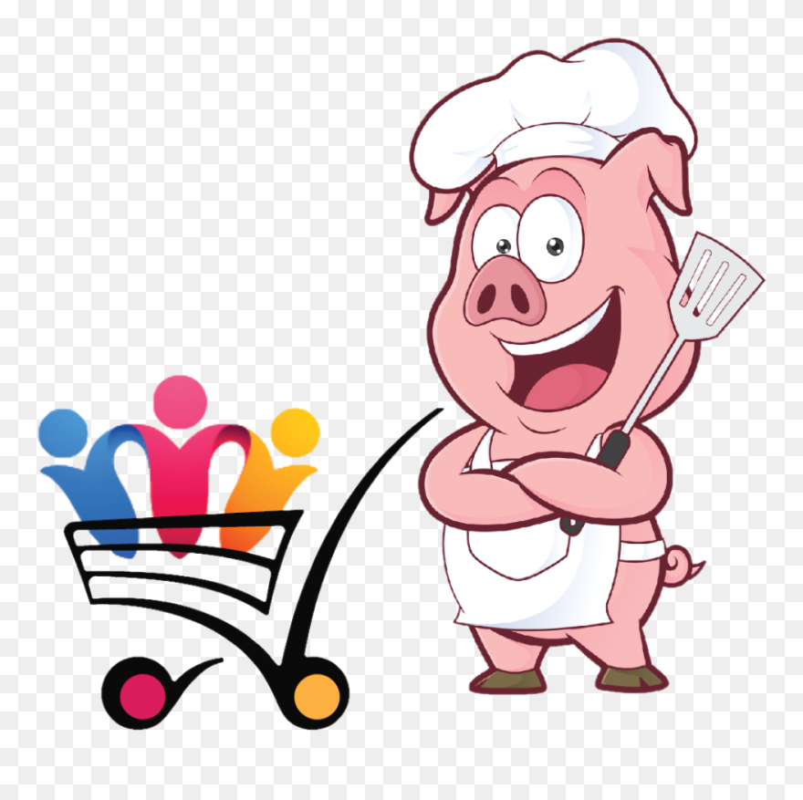 Bbq L2 - Pig Chef Clipart