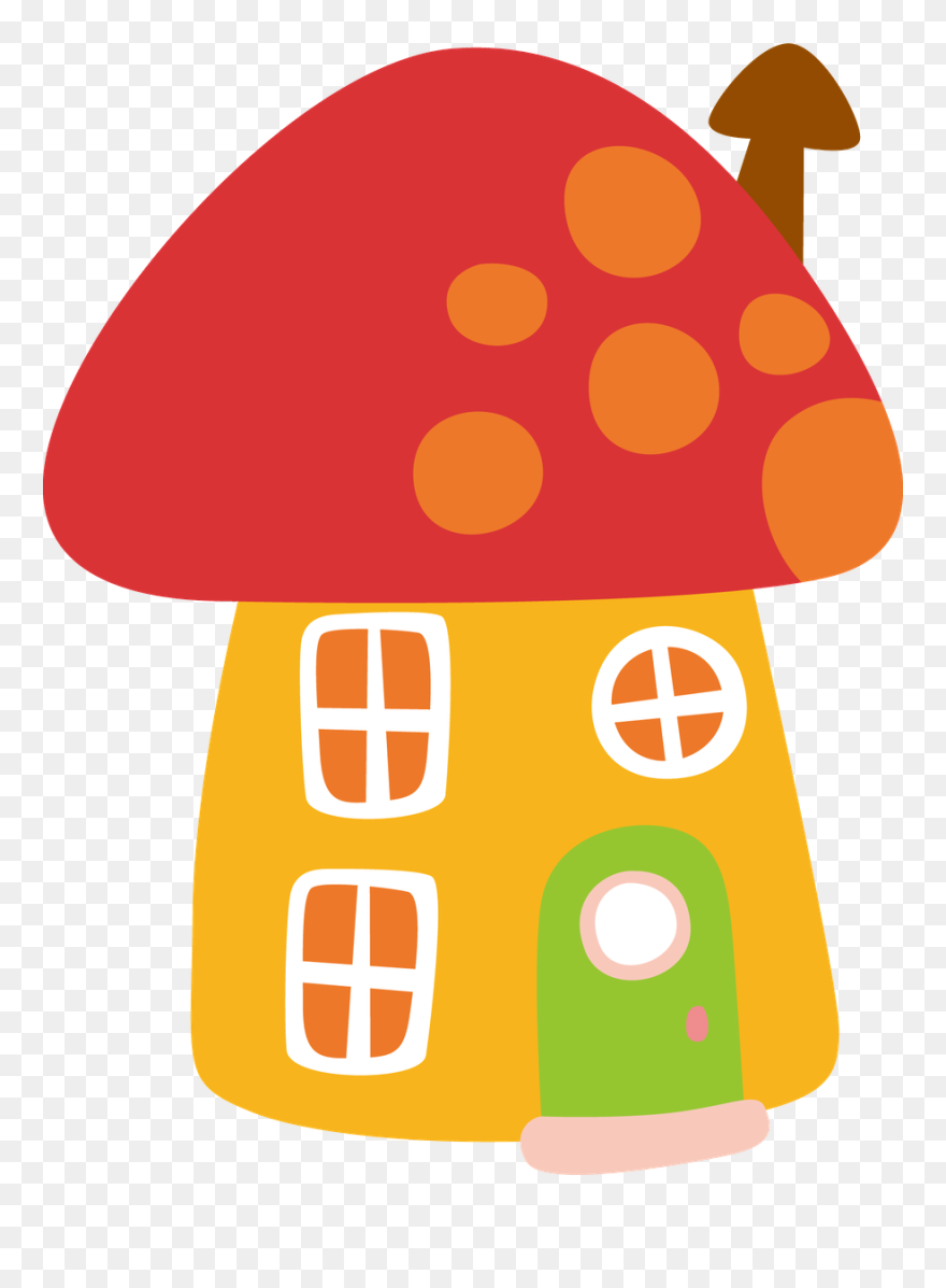 Gnome Clipart Red Mushroom - Mushroom Shape House Clipart - Png Download
