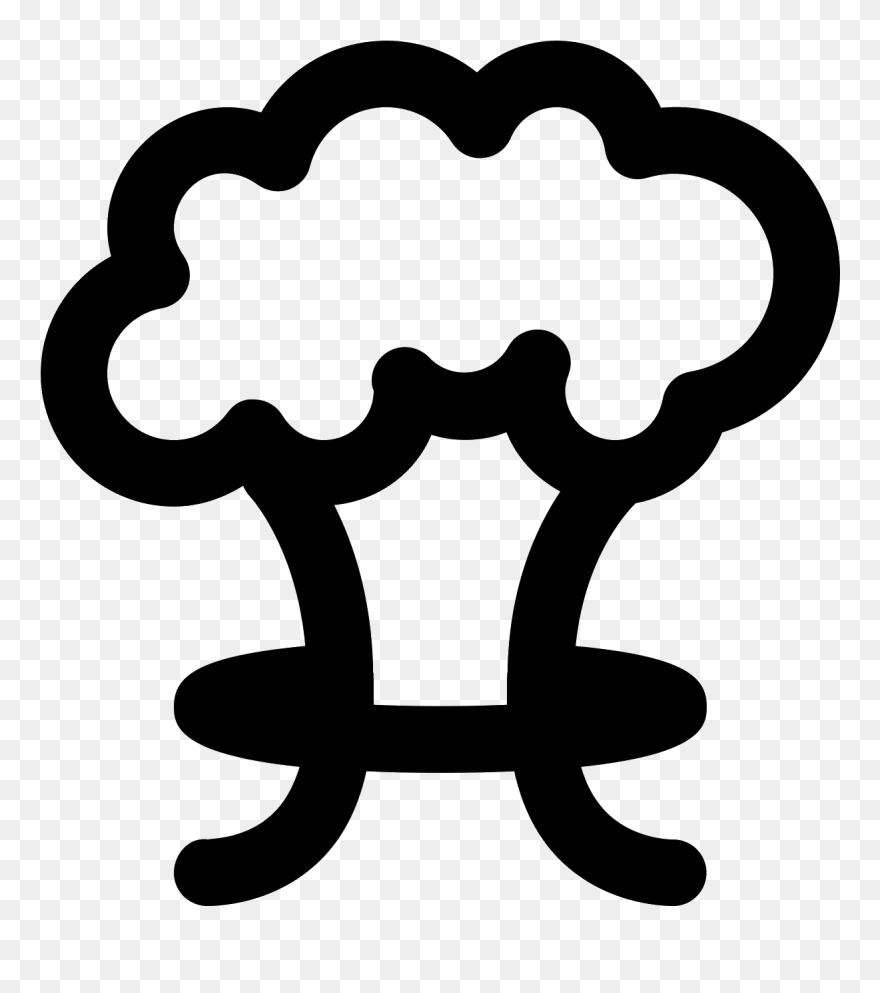 Grzyb Atomowy Icon - Grzyb Atomowy Png Clipart