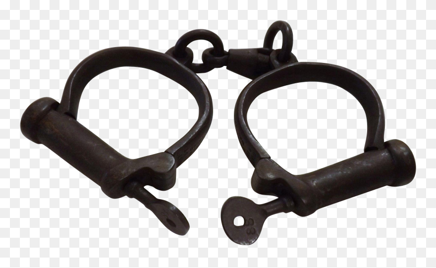 1890s Hiatt Speedcuffs Handcuffs Victorian Era Needlepoint - Steampunk Handcuff Clipart