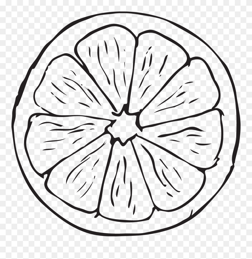 Collection Of Free Orange Drawing Landscape Download - Orange Line Drawing Png Clipart