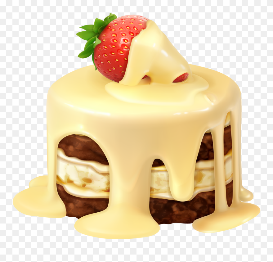 Desert Clipart Sponge Cake - Png Download