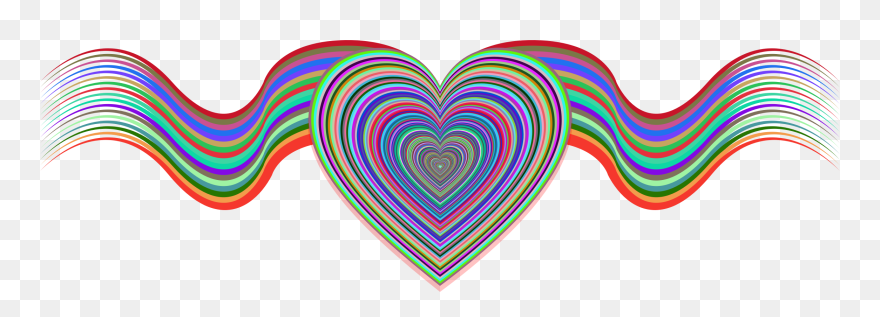 Heart Ribbons Clip Arts - Ribbon Heart Clipart Png Transparent Png