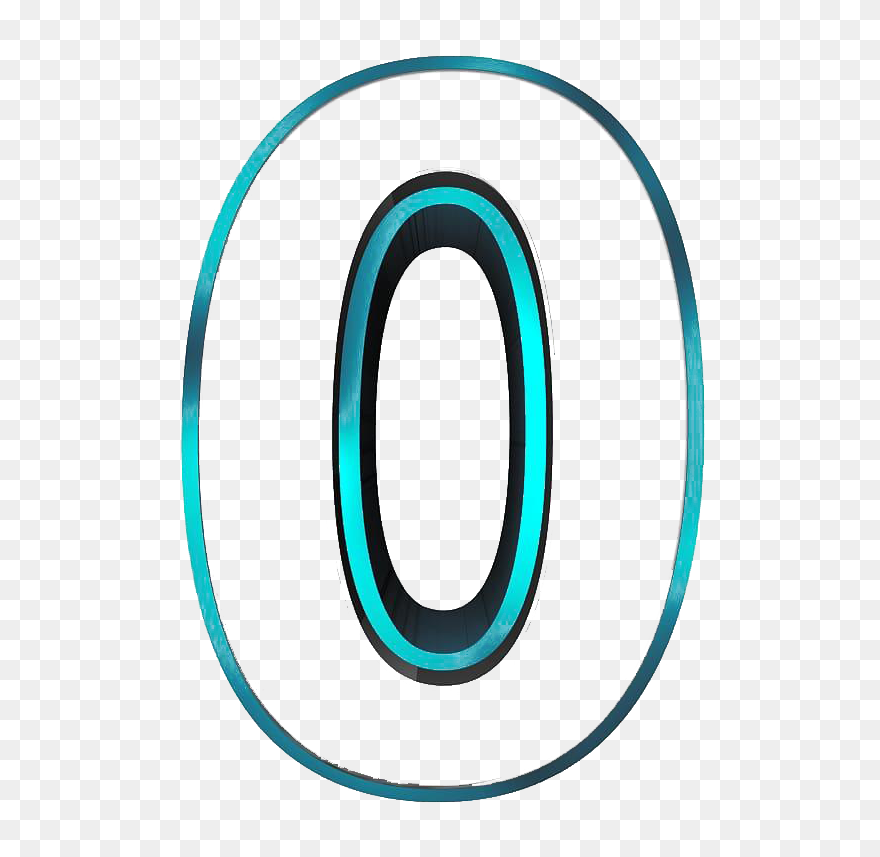 Numbers Metallic Transparent - Circle Clipart