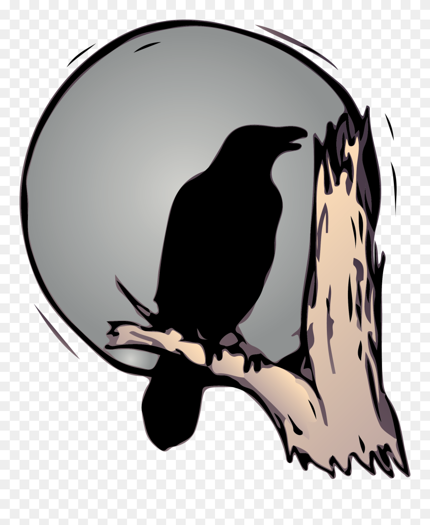 Black Crow Drawing Easy Clipart