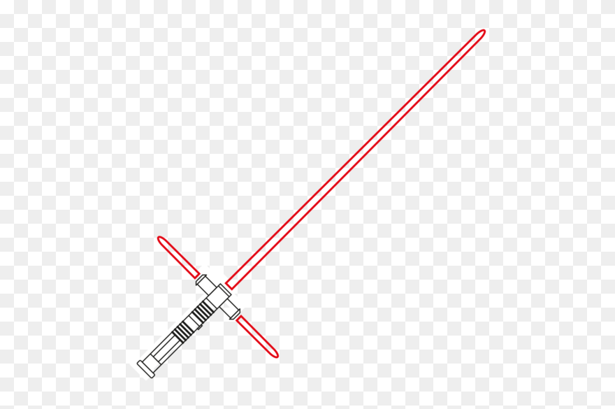 Lightsaber Crossguard Hilt Blade Sabre - Crossguard Lightsaber Png Clipart
