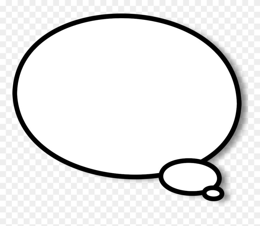Speech Balloon Cartoon Comics Clip Art - Transparent Manga Thought Bubble - Png Download