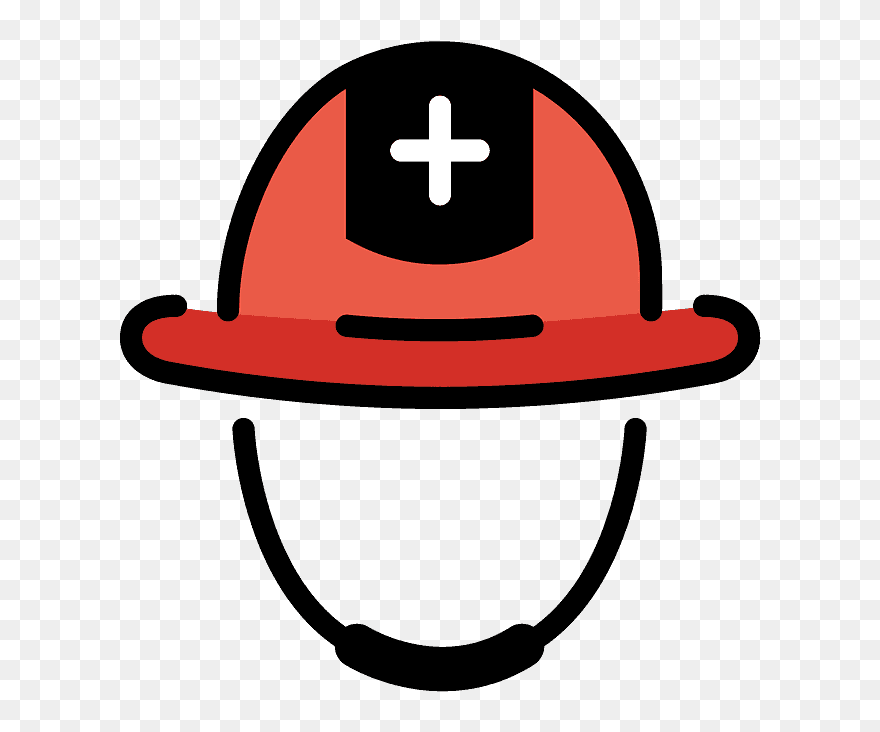 Rescue Worker’s Helmet Emoji Clipart - Icon - Png Download