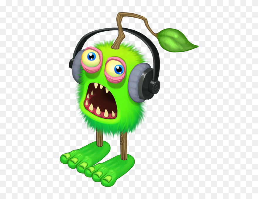 Furcorn Wearing Headphones - Furcorn With Headphones Clipart
