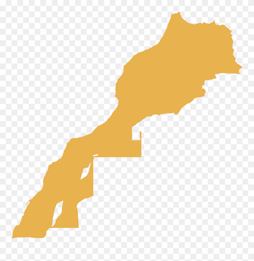 Morocco Map - Western Sahara Morocco Flag Map Clipart