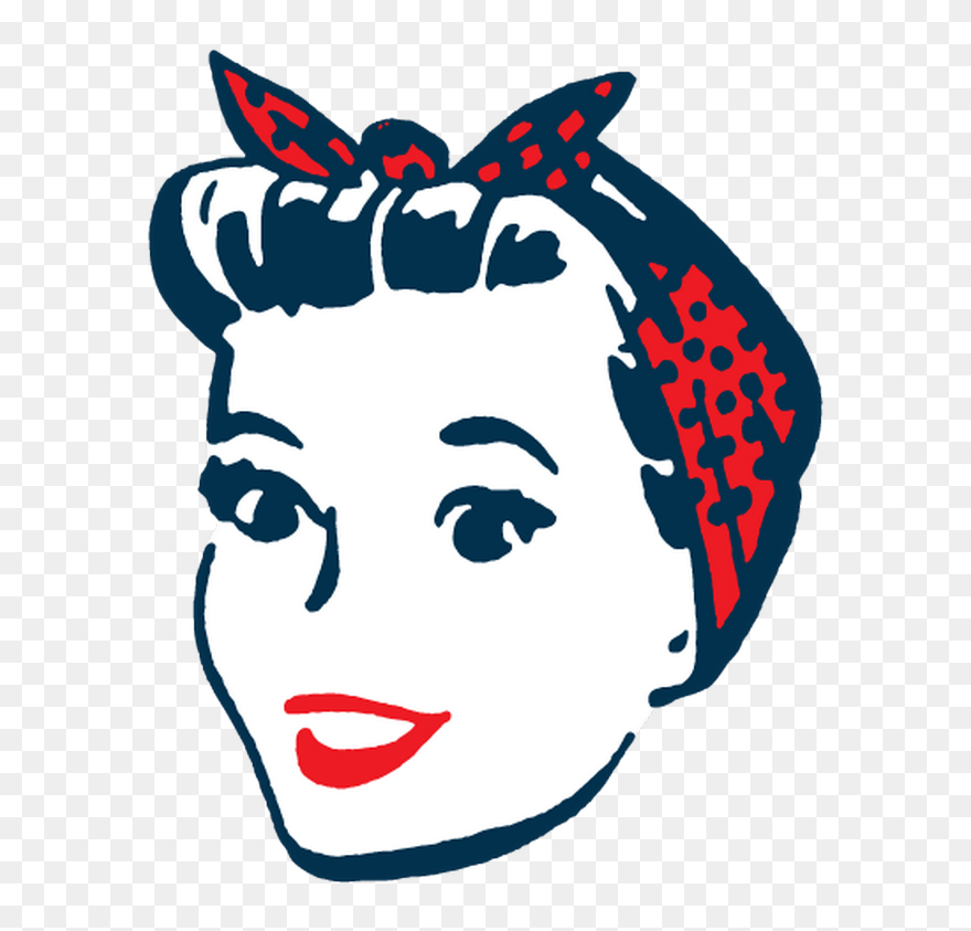 Pin Up Vector Face Girl Clipart