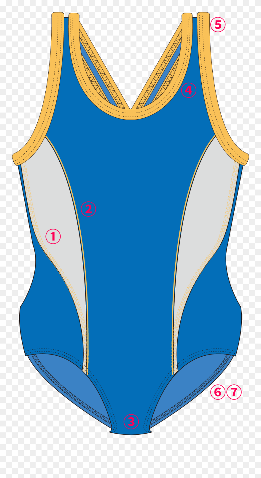 Transparent One Piece Swimsuit Clipart - Png Download