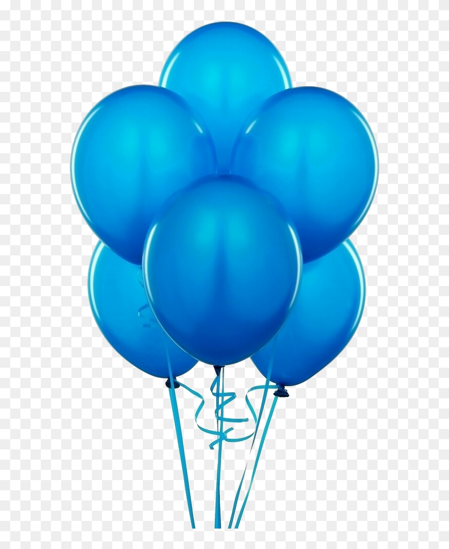Balloon Clip Art Transprent - Blue Balloons Transparent Background - Png Download
