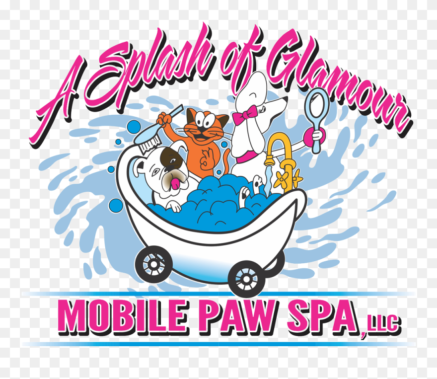 Dog Groomer Clipart Free Mobile Dog Grooming Services - Mobile Dog Grooming Logos - Png Download