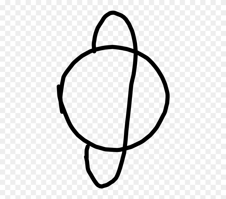 #planet #cute #saturn #cute #sticker #black #drawing - Line Art Clipart